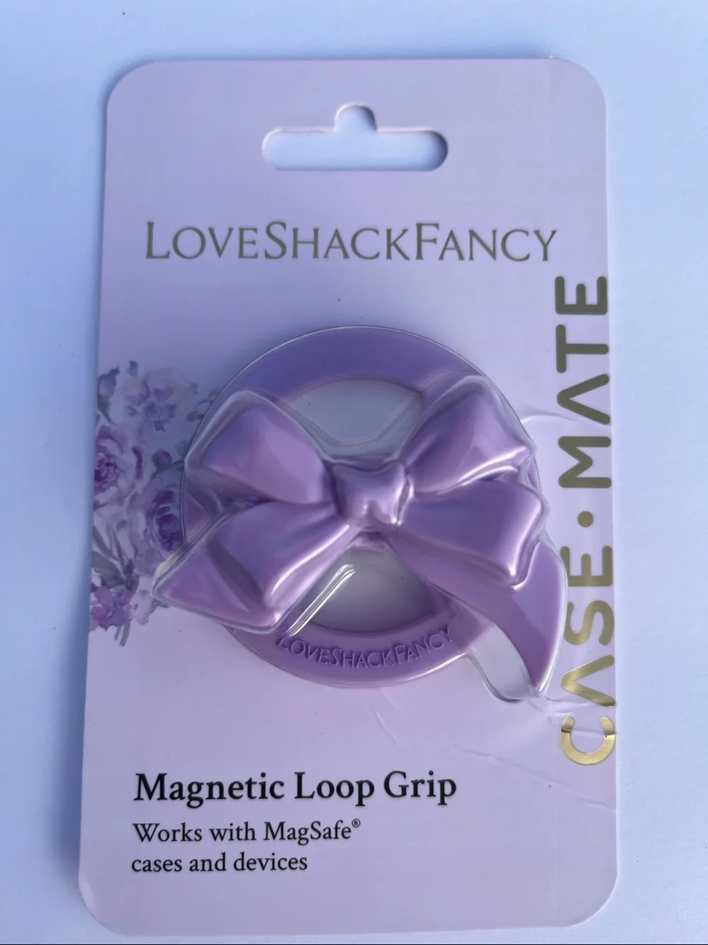 LoveShackFancy x Target - Case-Mate Magnetic Silicone Bow Phone Grip NWT